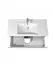 Тумба підвісна Мойдодир Trend 100-A у ванну з Creavit умивальником SU-100 Білий - мініатюра 5