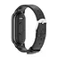 Шкіряний ремінець MiJobs для фітнес-браслета Xiaomi Mi Band 8 і 9 Type B чорний, тримач - чорний - мініатюра 2