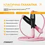 Скакалка для похудения EasyFit TwinRope 2,8 м черный-розовый - миниатюра 3