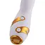 Вібратор-кролик з флогером Lockink Sevanda Whip Vibrating Massage Wand - White & Golden - мініатюра 5