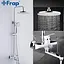 Душевая система Frap F2441 с поворотным изливом, белый/хром - миниатюра 3