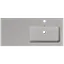 Раковина матова врізна Amidicon Rodeo 100R 1000x450 з литого каменю RODEO_100R_MAT, Білий матовий - мініатюра 4