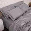 Простирадло MirSon Tencel №06 Gray 180x220 см (2200009370694) - мініатюра 6