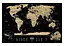 Скретч карта мира 1DEA.me Travel Map Weekend Black World (gold) (англ.) (13072) - миниатюра 2