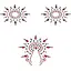 Пестис из кристаллов Petits Joujoux Gloria set of 3 - Black/Red, украшение на грудь и вульву - миниатюра 1