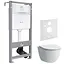 Комплект инсталляция 4 в 1 Volle Master Evo 212010 + унитаз Laufen Pro Rimless H8669570000001 с сидением Soft Close, Белый - миниатюра 1