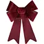 Бант декоративный Chomik велюровый 23x38 см бордовый (KOK3184) - миниатюра 1