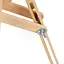 Мольберт стационарный (в разобранном виде) Rosa Лира детская (облегченная) сосна 56×60×120 см мак высота полотна 87 см - миниатюра 4