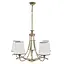 Люстра подвесная Brille прованс с абажуром E27 60W BZ (LK-621S/5) - миниатюра 1