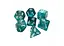 Набір кубиків Double Color Glitter 7 Dice Set - Aqua-White , 7 шт. (g7dglitdc06) - мініатюра 1
