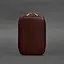 Кожаный дорожный органайзер для проводов, косметичка-несесер 7.0 бордовый краст - миниатюра 9