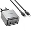 МЗП Borofone BN21 Lena PD40W+QC3.0 (2USB-C) + кабель Type-C to Type-C Metal gray - мініатюра 5