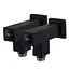 Набір кран напівоборотний кутовий з американкою Solomon Lux 1/2″ Cube Black 8888 (2шт.) 000021912 - мініатюра 5