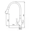 Смеситель для кухни Koer KI-72024-05 с выходом для питьевой воды (KR5012) - миниатюра 2