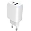 Зарядний пристрій Proove Silicone Power 2 30W (Type-C + USB) + Cable Type-C to Type-C (1m) white (WCSP23011002) - мініатюра 2
