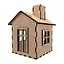 Заготовка для декорування "Будиночок 9" Fabrika Decoru FDPO-348 з LED свічкою в комплекті - мініатюра 1