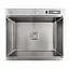 Кухонная мойка 60x50 нержавейка Platinum Handmade с подставкой для ножей, Нержавеющая сталь - миниатюра 1
