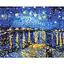 Картина по номерам Звездная ночь над Роной. Ван Гог Brushme 40x50 см разноцветная 000221069 - миниатюра 1