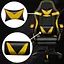 Кресло геймерское PLAYER с подставкой для ног и массажем Black/Yellow (100015) - миниатюра 4
