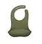 Силиконовый нагрудник слюнявчик 31х22 см, без бисфенола А, Olive - миниатюра 1