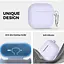 Чехол AhaStyle Colorful Silicone Case для AirPods 4 Lavender [133812] - миниатюра 2