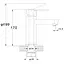 Змішувач для умивальника TROYA LAB1-A136 одноважільний 30412 - мініатюра 3