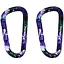 Брелок-карабін Munkees 3325 Flower purple 6х60 мм (1012-3325-PR) - мініатюра 1
