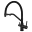 Смеситель для кухни Mixxus Premium Gravity 021 Black с гибким изливом MI6978 Черный матовый - миниатюра 1