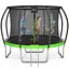 Батут с внутренней сеткой 4FIZJO Premium 12FT 374 см 4FJ0605 Black/Green (P-5907739314185) - миниатюра 1