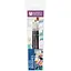 Набір пензлів для розпису тканин №1 синтетика 3 шт. кругла (№1) плоска (№ 4,8) коротка ручка Arteo - мініатюра 1