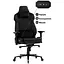 Геймерское кресло GT Racer (X-8703 Fabric Black) - миниатюра 6