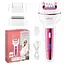 Женский эпилятор VGR V-732 3в1 с насадками (эпиляция, бритва, пемза) Розовый - миниатюра 4