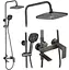 Душова система Rea Storm gun grey з виливом REA-P9534, Графіт - мініатюра 5