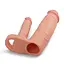 Насадка на пенис Lovetoy Pleasure X-Tender Double Flesh Add 2 20 см телесный - миниатюра 2