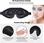 Маска для очей WellSync для сну, 3D контурна маска для сну, пов'язка на очі, накладки на очі з регульованим ремінцем, блокування - мініатюра 8