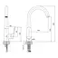 Смеситель для кухни Imprese Praha new 35 мм хром f03405501AA Хром - миниатюра 2