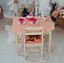 Детский стол с ящиком и стул для учебы (Розовый) Олень - миниатюра 2