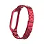 Ремешок для фитнес-браслета Boorui для Xiaomi Mi Band 5 и 6 металлический красный - миниатюра 2