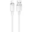 Дата кабель Borofone BU56 Succeed USB to Lightning 2.4A (1.2m) White - мініатюра 1