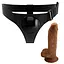 Страпон Pretty Love Harness Briefs Micheal 20 см коричневый - миниатюра 2