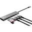 USB-Хаб Trust USB-хаб HALYX FAST 3USB+CARD READER USB-C ALUMINIUM (24191_TRUST) - мініатюра 2