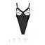 Боди из экокожи Passion Celine Body black: с доступом открытый L/XL - миниатюра 7