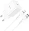 Зарядний пристрій блок і кабель Hoco N27 Innovative 20 W (1 Type-C) + Type-C to Lightning white - мініатюра 1