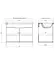 Тумба Мойдодир Смарт 80 підвісна Білий з умивальником Como Білий - мініатюра 4