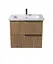 Тумба Мойдодир Grace 70-A з умивальником ID-70 дуб підсмажений - мініатюра 4