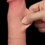 Фалоімітатор Sliding-Skin Dual Layer Dong 8'' 20 см тілесний - мініатюра 11