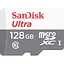 Карта памяти microSDXC (UHS-1) SanDisk Ultra 128Gb class 10 A1 (100Mb/s) (adapter SD) - миниатюра 1