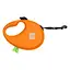 Поводок-рулетка для собак Waudog R-leash с контейнером для пакетов светоотражающая лента M до 20 кг 5м оранжевый - миниатюра 1