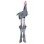 Стульчик для кормления Bambi M 5722 Lilac с корзиной для игрушек и чехлом из мягкой экокожи, розовый - миниатюра 2