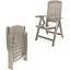Стілець садовий пластиковий складний Bica Carmen сіро-бежевий - мініатюра 4